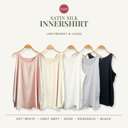NUDE Ultra-lightweight Satin Silk Sleeveless Inner Shirt