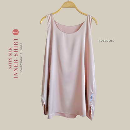 [PANT SET] ROSEGOLD Lightweight Satin Inners