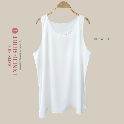 (ALL-COLOURS) SatinSilk Sleeveless Inner Shirt